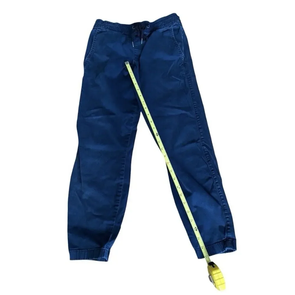 Hollister Advanced Stretch Taper Twill Jogger Pants Navy Blue Mens XS